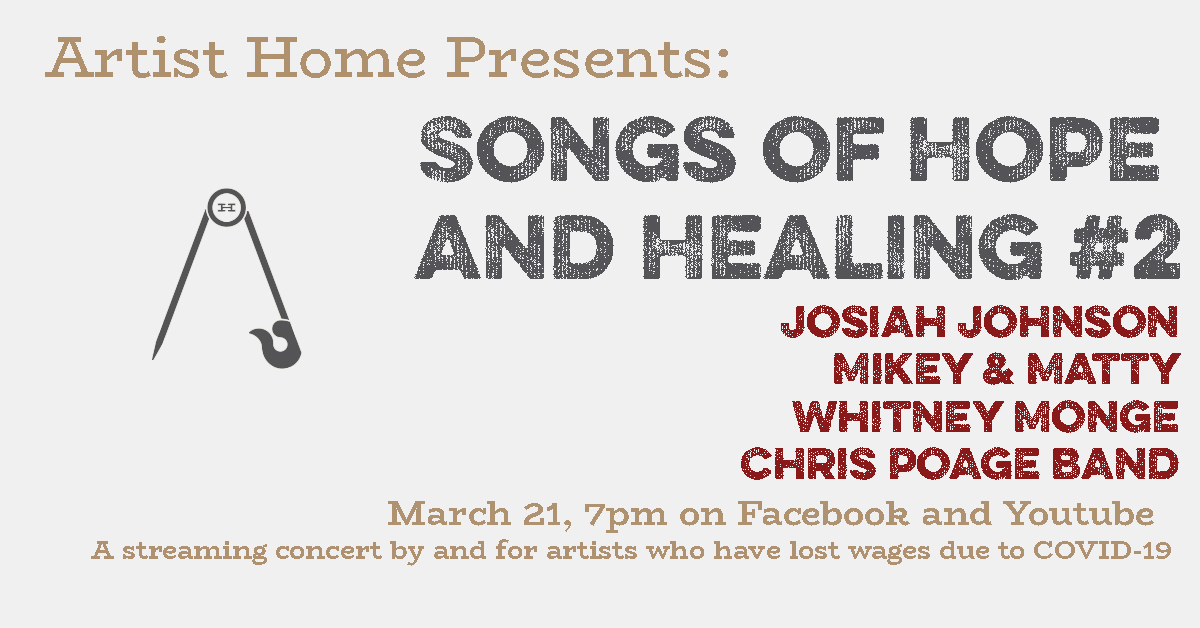 Artist Home: Songs of Hope and Healing #2 Video Archive