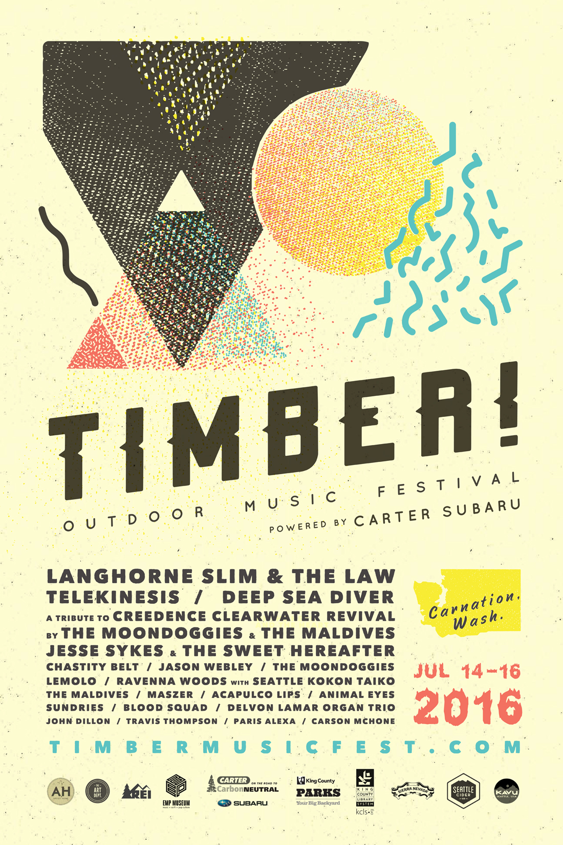 Timber! 2016 Lineup Announcement