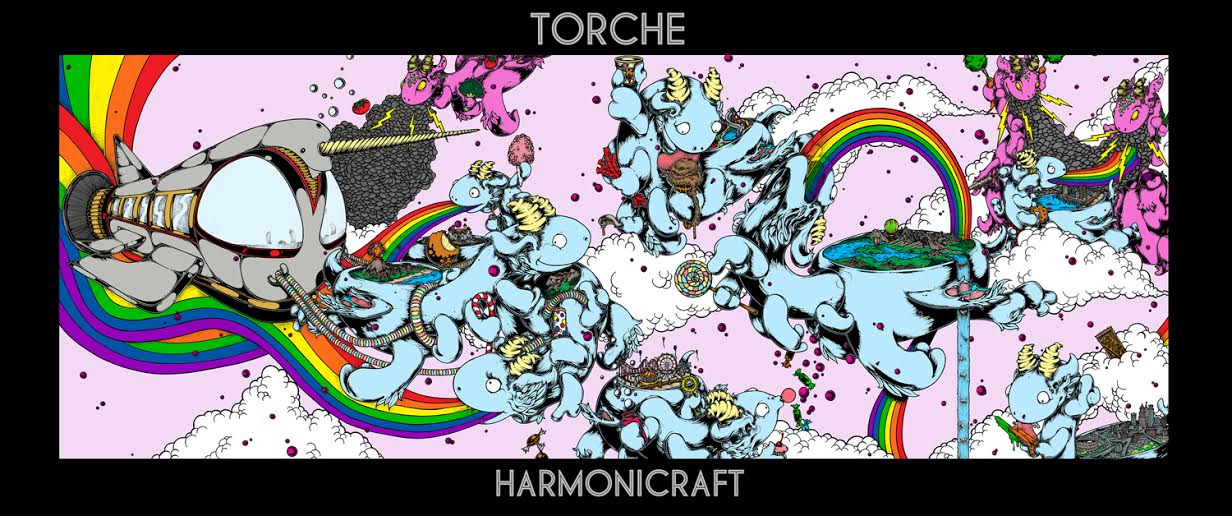 Torche "Harmonicraft" album art by John Santos 